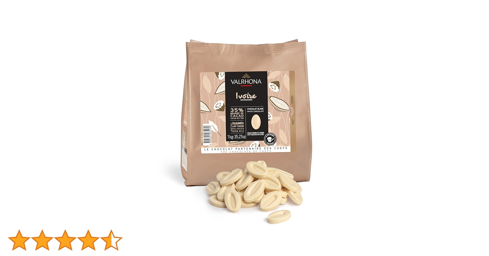 VALRHONA Ivore 35% 1kg×2袋 Cioccolato bianco Ivoire 35% - 1 kg - Valrhona - Meilleur du